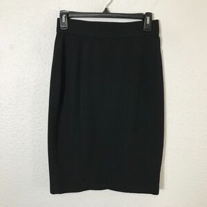 Thierry Mugler Pencil Skirt Womens XS/S Black Wool Vintage‎ *Flaws